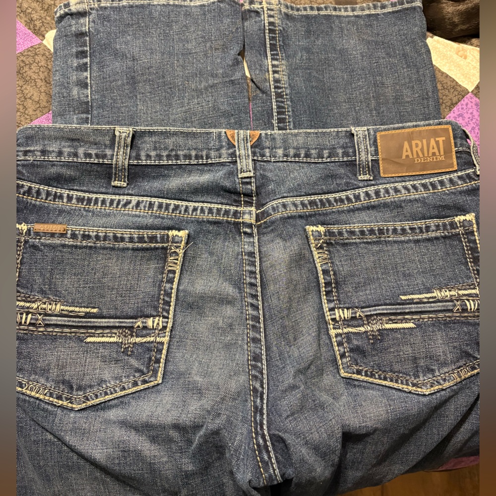 Ariat Men's Dark Blue Bootcut Denim Jeans